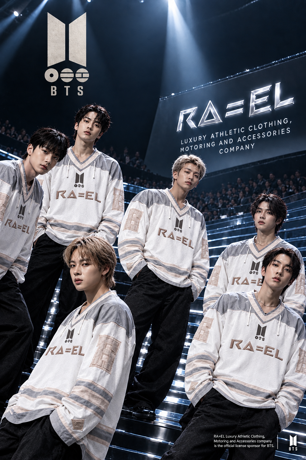 Limited edition Collab RA=EL | K-Pop superstars BTS, designer hockey jerseys